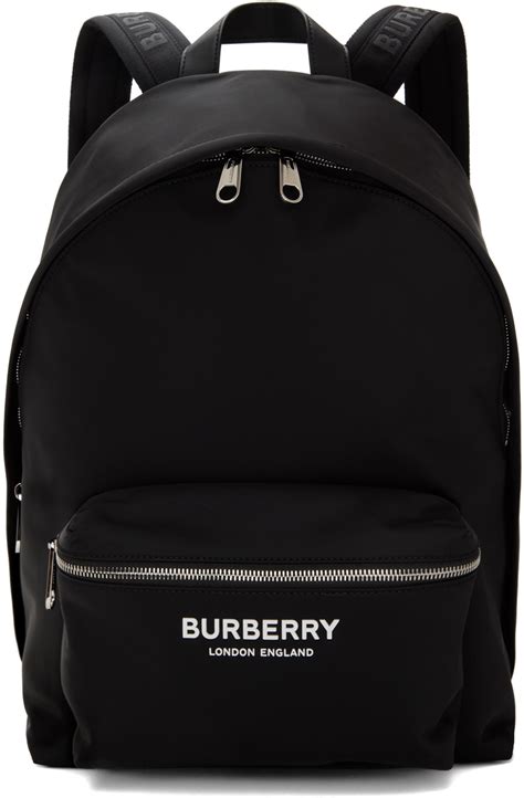 burberry backpack mens|Nylon Backpack in Black .